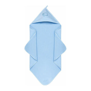 Light Blue Sensillo 100% Cotton Hooded Bath Towel 80x80 - 3 Colours