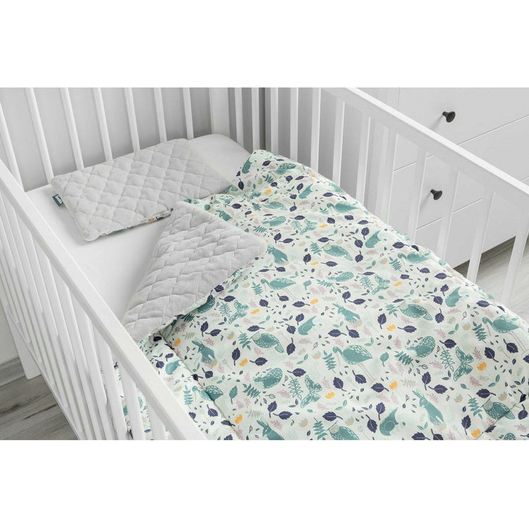 Gray Sensillo Velvet Cot Set Pillow & Duvet Set - 6 Designs