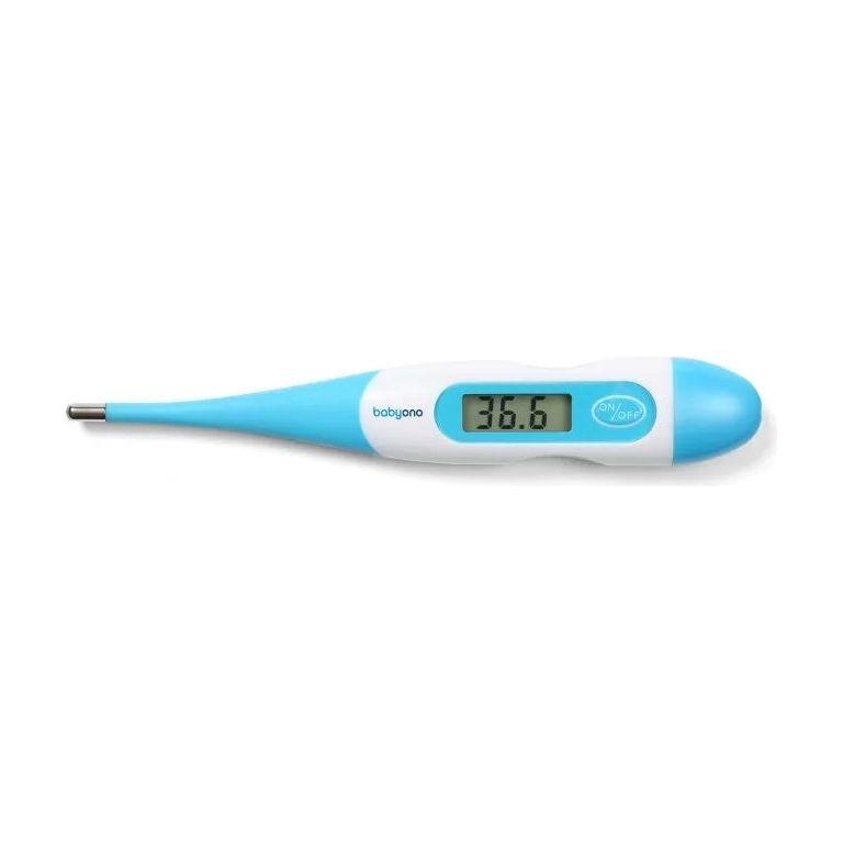 Sky Blue Babyono Electronic thermometer With Soft Tip