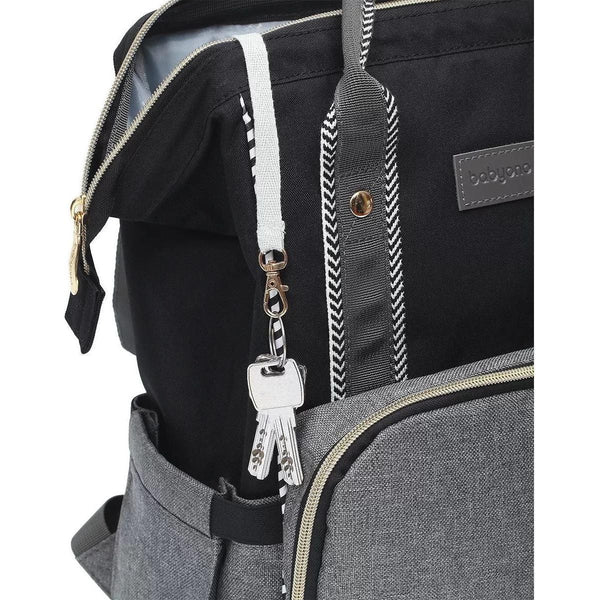 Dark Slate Gray Babyono Diaper / Mummy backpack OSLO STYLE  - Black