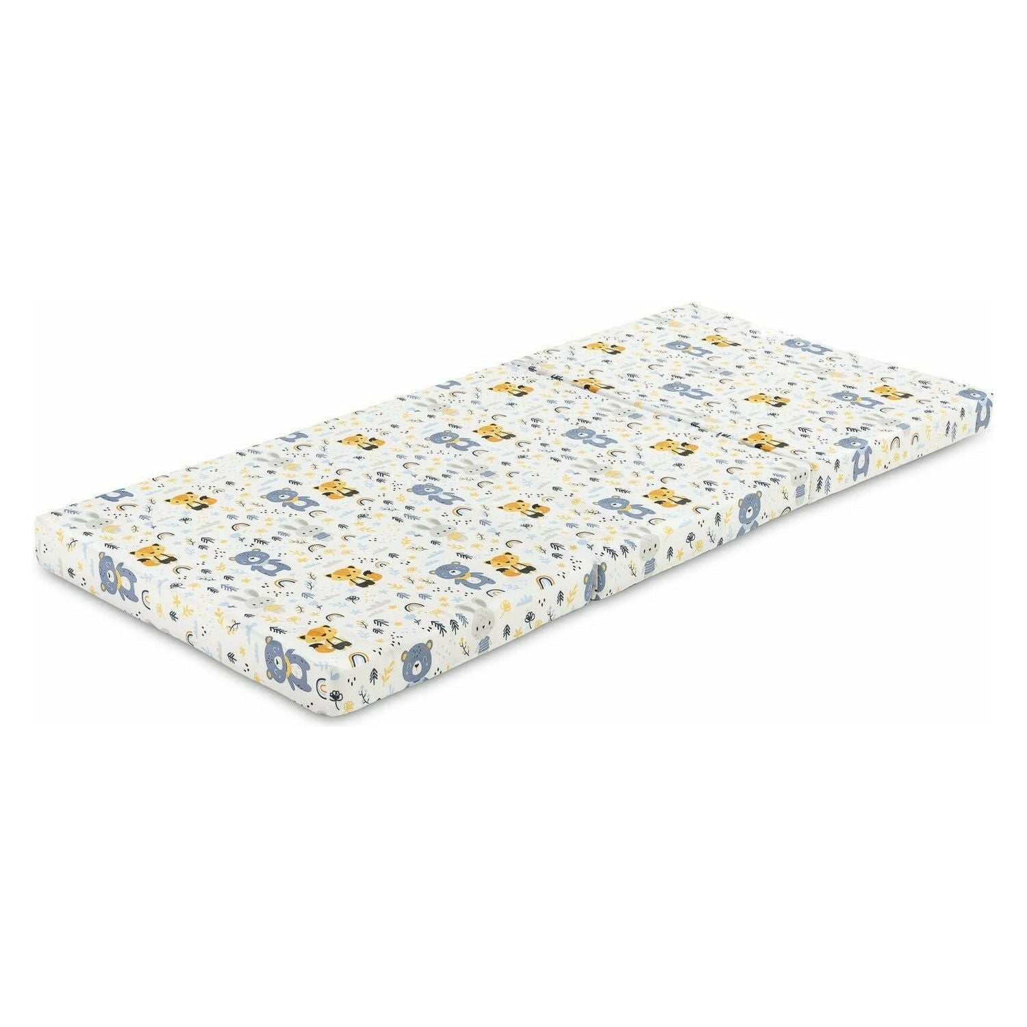 Beige Sensillo Travel Foldable Mattress  120 x 60 - 5cm - 6 Designs