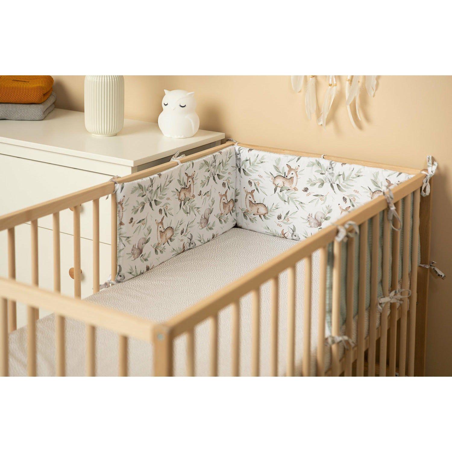 Gray Sensillo Breathable double-sided thin cot bumper - 5 Designs