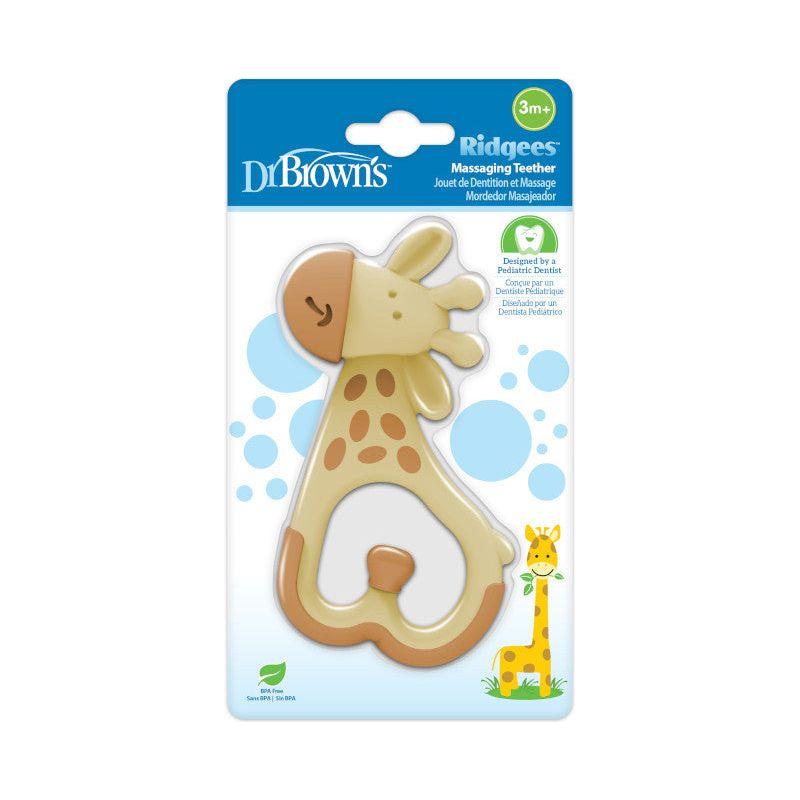 Light Gray Dr Brown's Ridgees Teether 3m+ - Giraffe