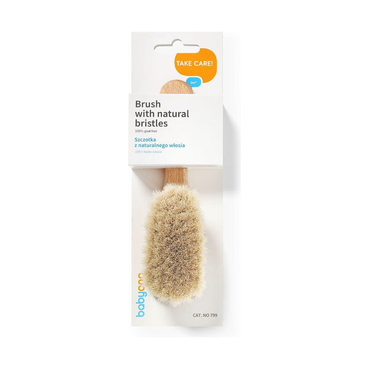 Antique White Babyono Soft Natural Hairbrush