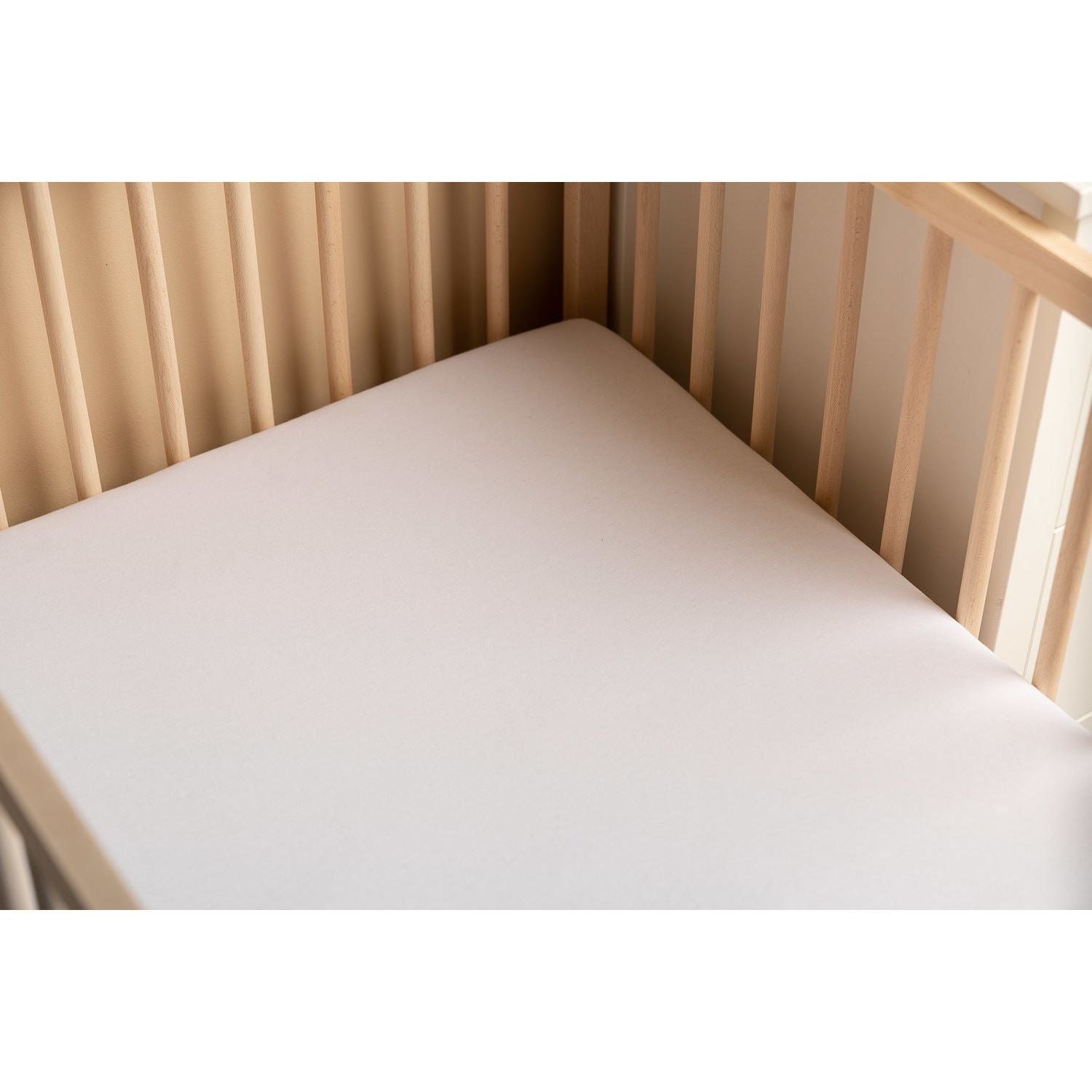 Sensillo Bamboo Cot Sheet 140x70 - White