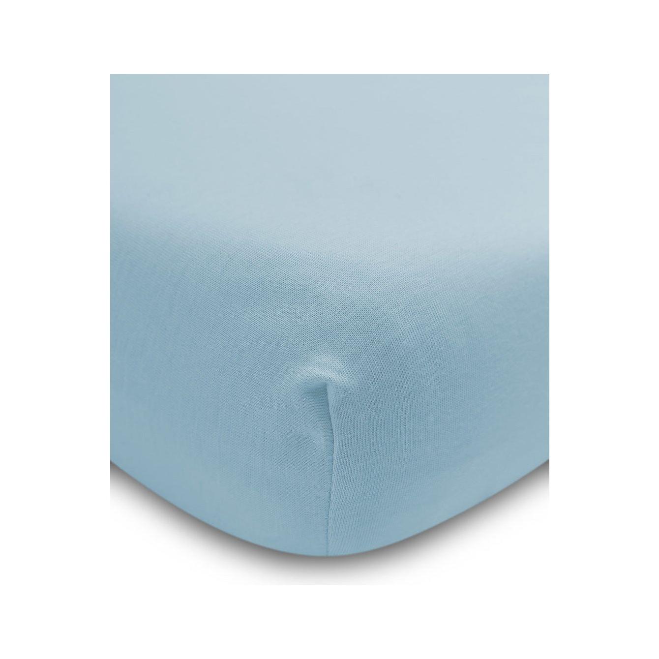 Sensillo Bamboo Cot Sheet 120x60 - Blue