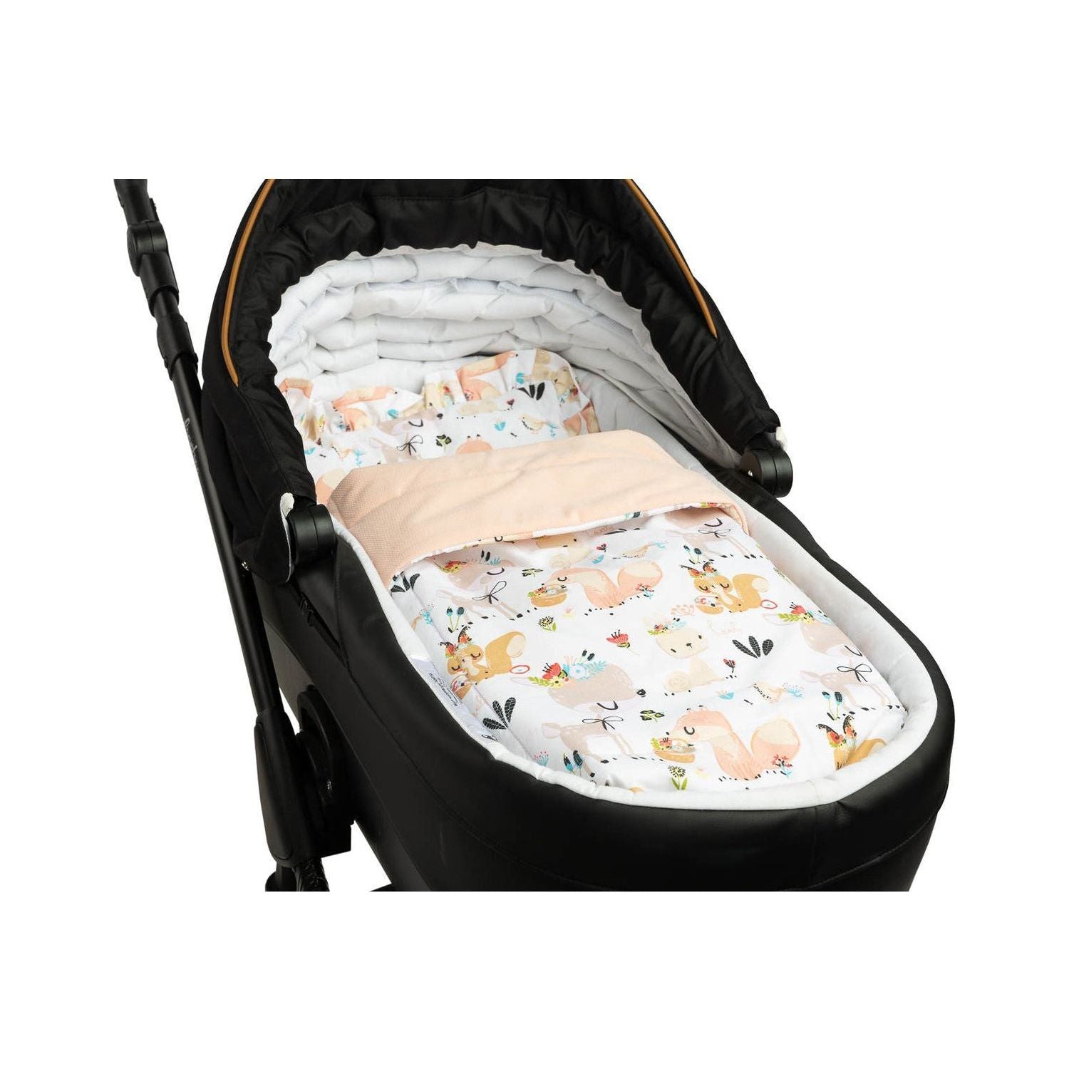 Sensillo Velvet Pram Set - Peach Picnic