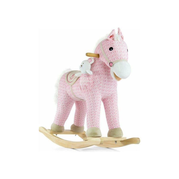 Light Gray Milly Mally Rocking Horse Pony For Girl - Available in 2 Colours