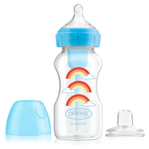 Orange Red Dr Brown's Options+ Sippy Bottle Starter Kit 6m+ 270ml - 3 Colours