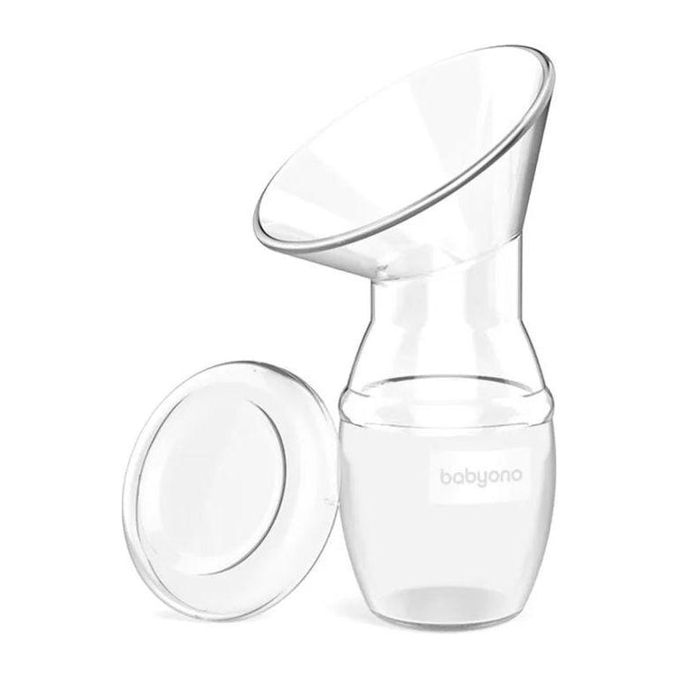 White Smoke Babyono Silicone Breast Milk Collector