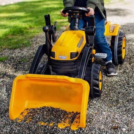 Dark Slate Gray WOOPIE Pedal Tractor Yellow Bulldozer